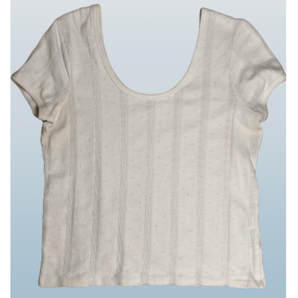 MADEWELL Scoop neck blouse off white